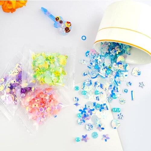 9 Colors Mix Glitter Sequin Resin Filling Shell Flower Glitter For DIY Nail Art Jewelry Making Accessories Epoxy Resin Filler