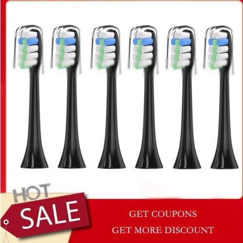 6pcs/set Toothbrush Heads Replacement For Xiaomi Soocas X3/X3U Mijia T300 For Electric Tooth Brush Heads