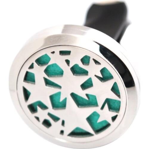 New Design Star 30mm Diffuser 316 Stainless Steel Car Aroma Locket Essential Oil Car Diffuser Locket Free 50Pcs Felt Pads