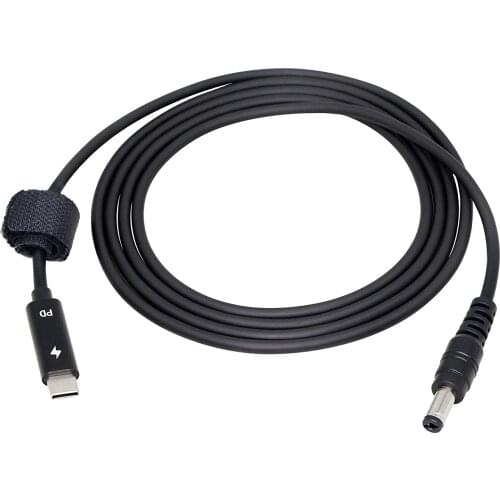 NUOLIANXIN 65W PD USB Type C Male Input to 5.5mm x 2.1mm Power Charging Cable for Laptop (5521)