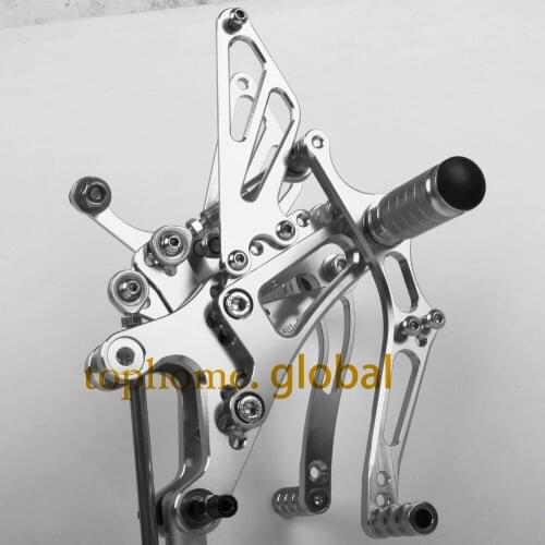 One set For YAMAHA YZF R1 2004 2005 2006 Silver Color CNC Rearsets Foot Pegs Rear Set Motorcycle Parts