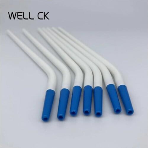 10pcs/Lot Dental Saliva Ejector Dentistry Clinic Disposable Surgical Suction Tips Suction Tube Long Slim Type Dentist Tools