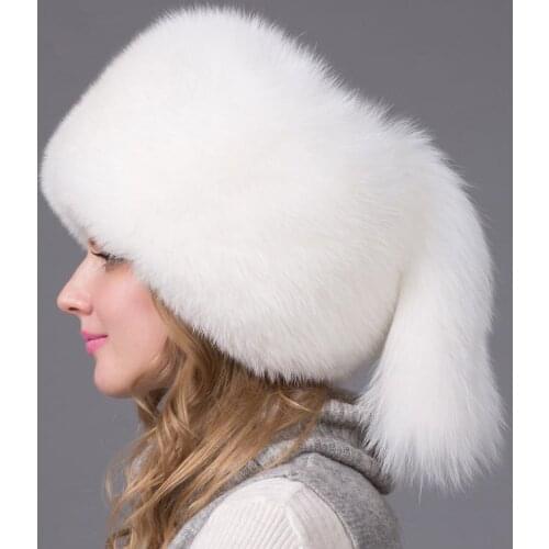 Winter Womens Leather Hat Fox Earmuffs Russian Womens Lei Feng Cap Raccoon Fur Hoodie Cap New Fashion Fur Hat HJL-01-s