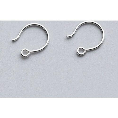 2pairs/lot 100% 925 Sterling Silver Earring Hooks Fashion European Ear Wire Hook For Women Jewelry Make DIY Fancy Birthday Gift