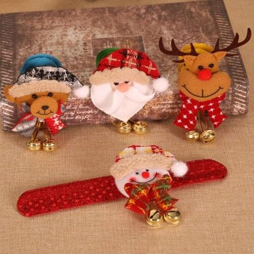 2020 Creative Christmas Gifts Christmas Decorations Bracelets Childrens Toys Hanging Bells With Lights Christmas Tree Ornaments