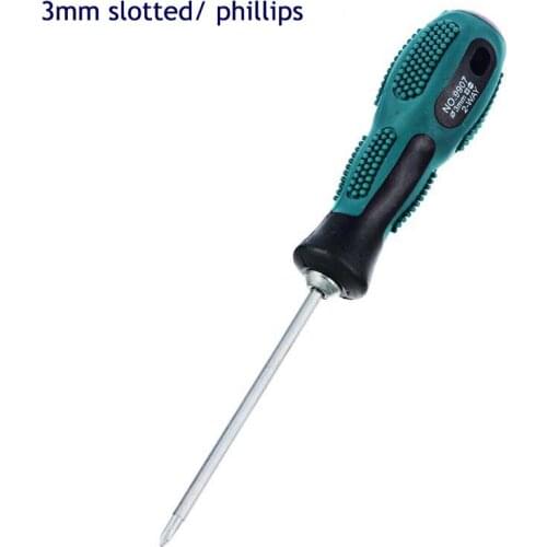 3mm Phillips Slotted Screwdriver 2-Way Cross Slot Flat Screwdriver Repair Tool Screw Driver Detachable Handle Screwdrivers