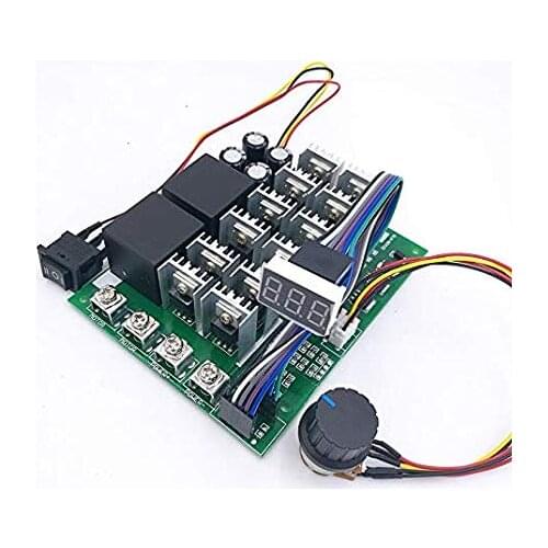 60A 10-55V Digital display PWM speed controller module forward reversal 0~100% adjustable DC motor 12V 24V 36V 48V MAX 100A