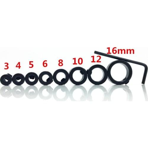 8Pcs/Set Woodworking Drill Bit Depth Stop Collars Ring Positioner Drill Locator with a hex wrench