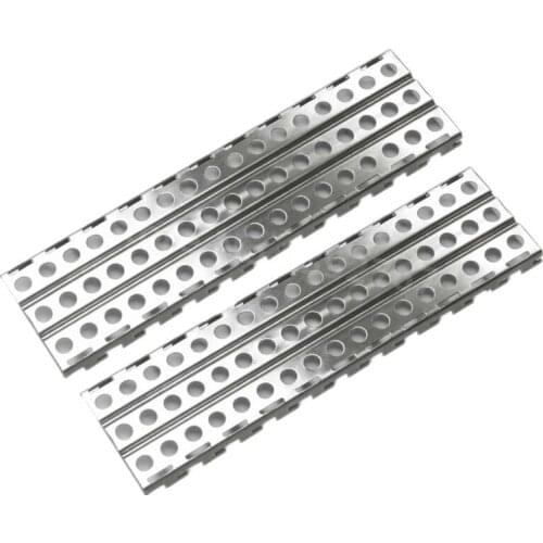 2 Pieces RC Cars Metal Anti-skid Plate Sand Ladder Self-help Board For RC 1/10 RC Crawler TRX4 RC4WD Axial SCX10 Car