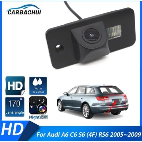 Wireless Reverse HD Camera Night Vision Waterproof Back up Rear view Camera For Audi A6 C6 S6 (4F) RS6 2005 2006 2007 2008 2009