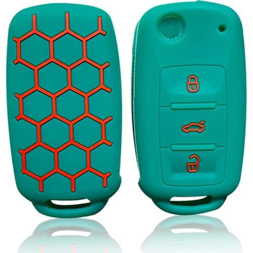 Key Cover For VW Volkwagen Polo Bora Tiguan Passat Golf 6 Lavida Scirocco Car Key Case Shell Cover Auto Accessories Key Holder