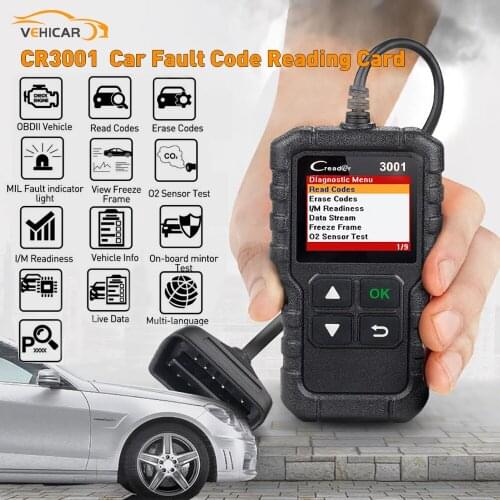VEHICAR LAUNCH Creader 3001 OBD2 Scanner Automotive Car Diagnostic Check Engine Light OBDII Diagnostic Tools PK ELM 327