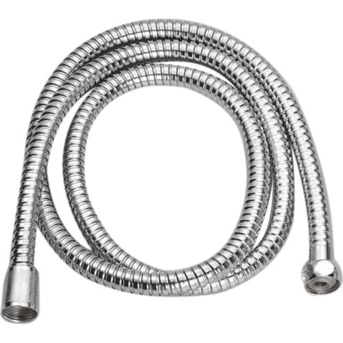 Recableght Stainless Steel Double Buckle Water Pipe Flexible Shower Hose Bathroom Soft Tube Accessories Durable Easy To Install