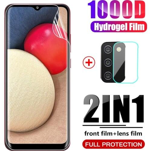 Sansung a02s hydrogel film hd camera lens screen protectors film not glass 6.5" for samsung galaxy a02s a02 s a 02 s a 02s film