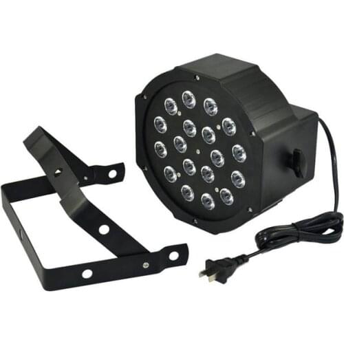 Hot 2014!18*3W Led Stage Light High Power RGB Par Light With DMX512 Master Slave Led Flat DJ Equipments Controller,Free shipping