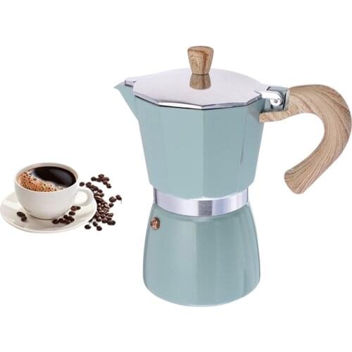 Italian Aluminum Coffee Maker Moka Countertop Pot Filter 150/300ML Stove Top Kitchen Tools