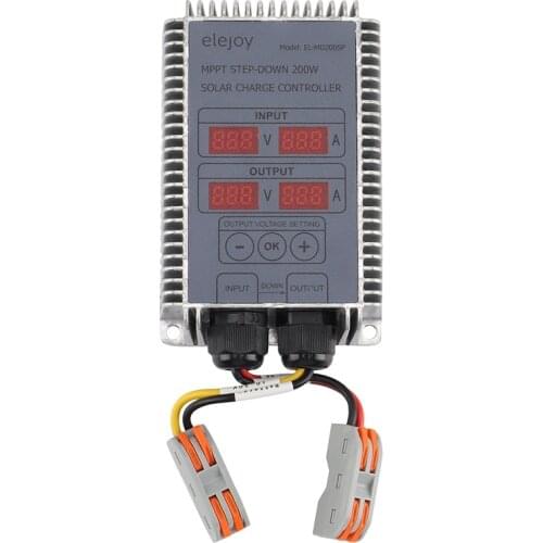 MPPT Step-Downcharge Controller Real-Time Tracking Solar Battery Recharging Controller LED Display Output Voltage