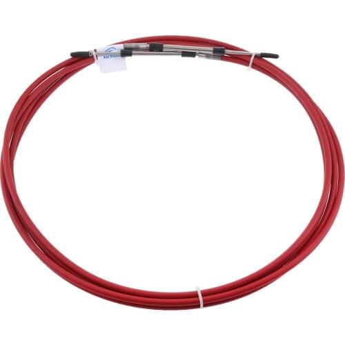 2pcs Red 13 Ft Marine Control Lever Cable for Boat Engine Inboard Throttle
