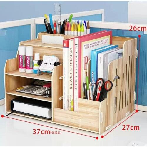 Creative Pen pencil holder Receiving Box Desktop Learning Penholder Office desk organizer storage rack supplies wood