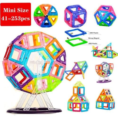Mini Size Magnetic Blocks Magnetic Constructor Designer DIY Modeling Building Toys Magnet Toys For Children Gifts
