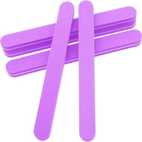 Meisha 4Pcs Professional Nail Files 100/180 Grit Double Side Sanding Nail Art Files Washable Buffering File High Quality HE0031