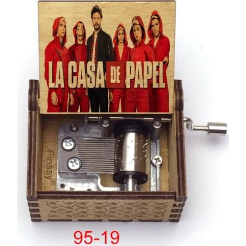 La Casa De Papel Season 3 Bella Ciao Music Box Money Heist Paper House Musical Hand For Christmas Gift Men Music Box
