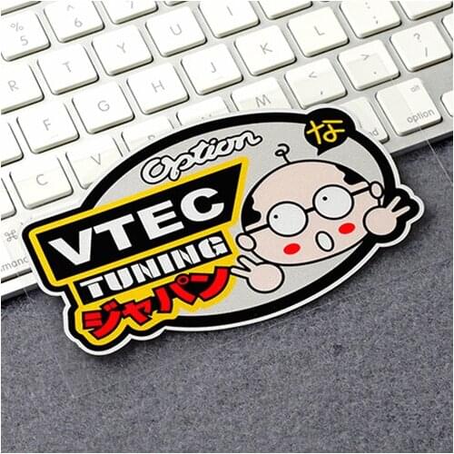 Car Styling Decals Vehicle Body Window Motorcycle Bike Guitar Sticker for OptionVTEC TUNING 10x6.2cm