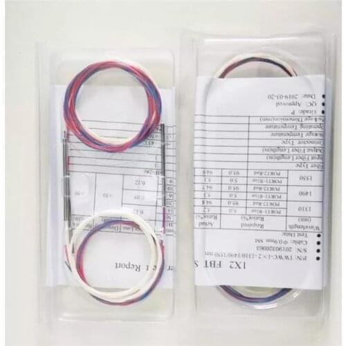 Factory price 10pcs optical fiber optic FBT splitter without connector unbalanced coupler 1/99~50/50 support OEM split ratios