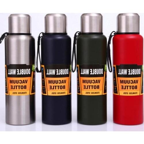 750ml Insulated Sports Water Bottle Portable Stainless Steel Vacuum Drinking Cup Heat Insulated Water Bottle Camping Drinkware