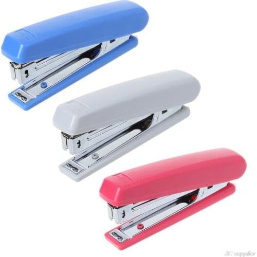 Portable Metal Manual Stapler Uses No.10 Staples Desktop School Office Supplies wholesales