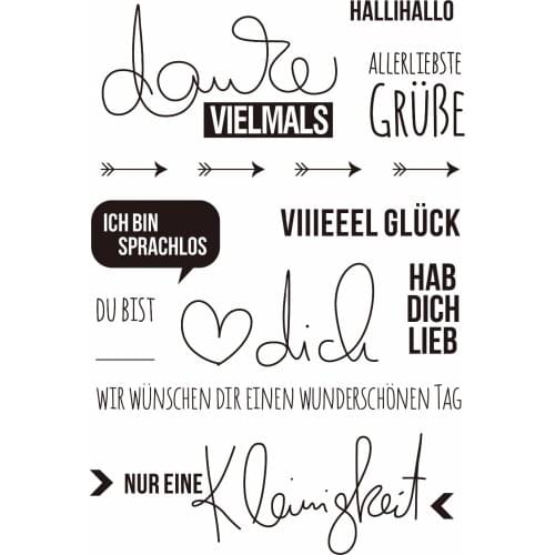 German Transparent Clear Silicone Stamp/Seal for DIY scrapbooking/photo album Decorative clear stamp A558