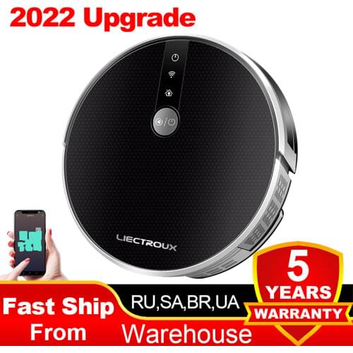 2020 Smartest LIECTROUX Robot Vacuum Cleaner C30B, 4000Pa Suction, Map navigation with Memory,Wifi APP, Big Electric Water tank