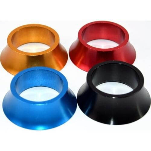 Road/Mountain Bike Washer Front Fork Wrist Washer 15mm CNC Aluminum Alloy Washer Tapered Bell Mouth road bike accessories