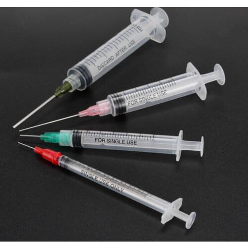4 Pieces Syringe 1-10ml Syringes With 4pcs 14G-25G Blunt Tip Needles And Caps For Essential oil Making Industrial Dispensing