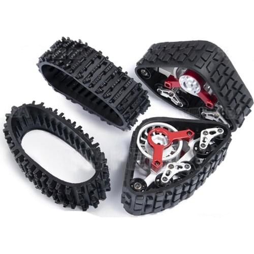 SOJERC 4PCS RC Tracks Wheel Sandmobile Conversion Snow Tire for 1/10 RC AXIAL AX10 SCX10 Upgrade Parts