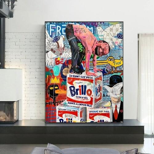 Modern Street Art Famous Singer Graffiti Pop Art Poster Canvas Painting Print On Wall Picture For Living Room Home Decor