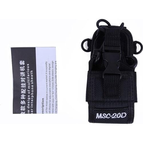 Walkie talkie bag & Case Pouch Holder MSC-20D Walkie Talkie Nylon Carry Case for Kenwood BaoFeng UV-5R BF-888S