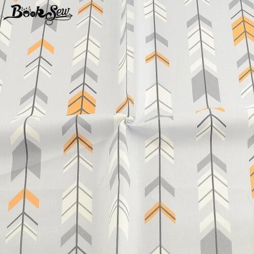 Booksew Tissu Coton Gray 100% Cotton Twill Patchwrok Sewing Material DIY Tecido Printed Leaf Textile Fabric Meter Boneca Tilda