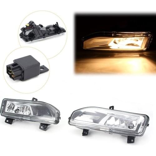 1Pair/Set Car Front Bumper Fog Lamp Daytime Running Lights DRL for Nissan Rogue X-Trail 2017 2018 w/ Bracket Wires