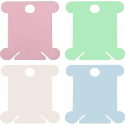 1000 PCs Plastic Embroidery Floss Bobbins Storage Holder Jewelry Cords CrossStitch Sewing Supplies Tools