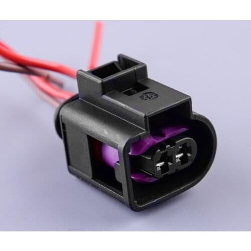 2 Pin Pigtail Plug Wiring Connector 4D0971992A Fit For VW Volkswagen Golf & GTI Jetta Beetle Passat Audi A3 A4 S4 A6 S6