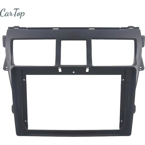9 Inch Double Din Radio Fascia For TOYOTA VIOS 2008 Car dvd Fascias Frame Audio Fitting Adaptor Facia Panel Dashboard