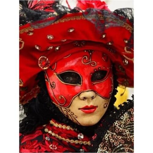Halloween diamond painting mask woman rhinestone embroidery picture mosaic beauty lady decor diamond dot tapestry wall papers