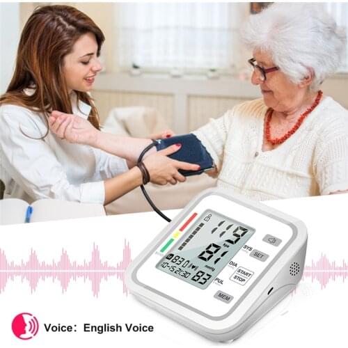 Automatic Tonometer Digital Blood Pressure Monitor LCD Upper Arm Tensiometer Wrist Sphygmomanometers Heartbeat Rate Pulse Meter