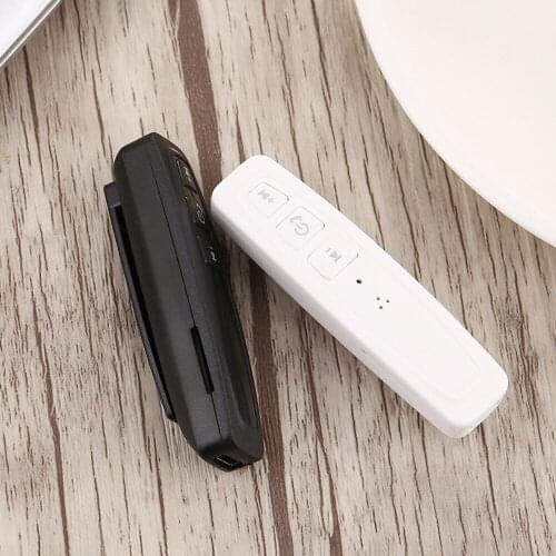 Kebidu Mini Wireless Car Bluetooth 4.1 Receiver Hands-Free Adapter Support TF Card AUX 3.5mm Jack Music MP3 Audio Button