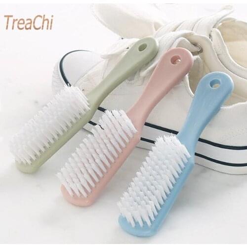 Household Multi-function Plastic Laundry Brush Random Color Soft Brush Laundry Cleaning Brush Cleaning Supplies Office Kitchen