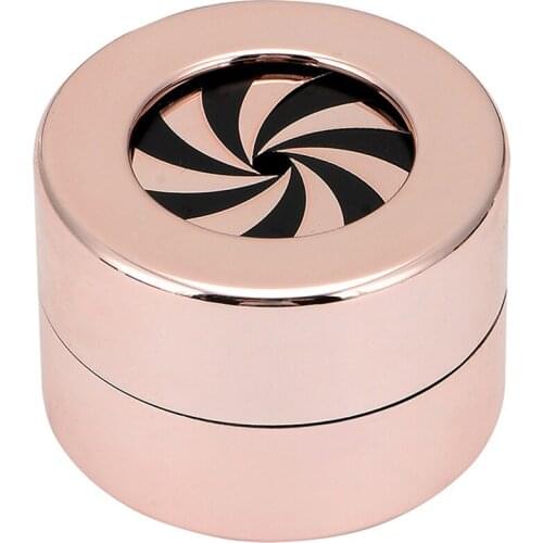 Women Fashion Design Wedding Round Rotating Wedding Ring Gift Box Jewelry Display Storage Case d88