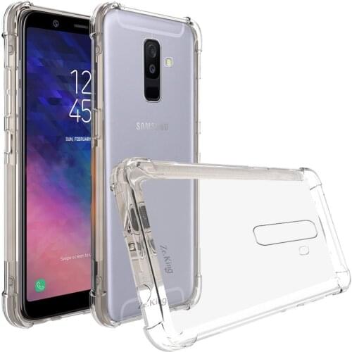 For Samsung A6 + / Plus 2018 6.0 inch Phone TPU Cover Soft Silicone Premium Shockproof Slim Transparent Case for Samsung A6 2018