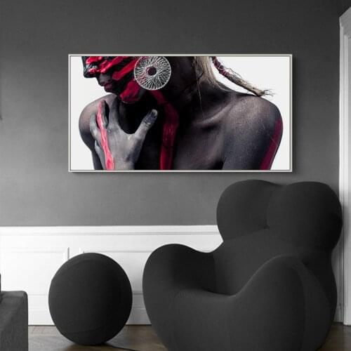 Black Dancing nude Woman Model Contemplator Modern painting porch home Decorative Prints Scandinavian Canvas Wall Art Posters