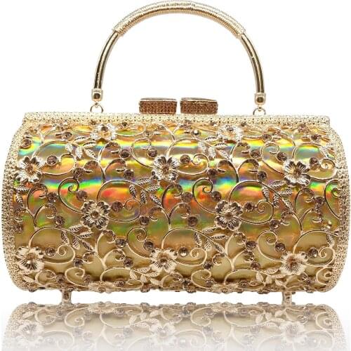 DAIWEI New design clutch evening bags brand designer women purse soiree pochette Rhinestones crystal party clutch bags